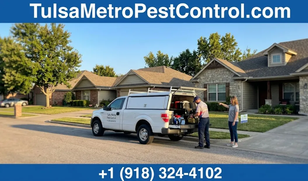 Tulsa metro suburban neighborhood street